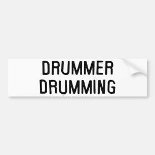 Drummer Drumming Bumpersticker