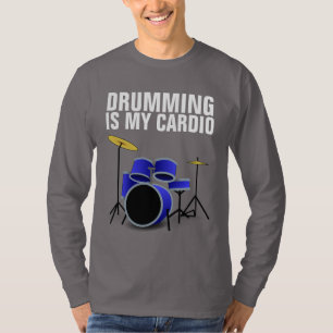 DRUMMER DRUMMING IS MIJN CARDIO T SHIRTS