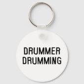 Drummer Drumming Sleutelhanger (Voorkant)
