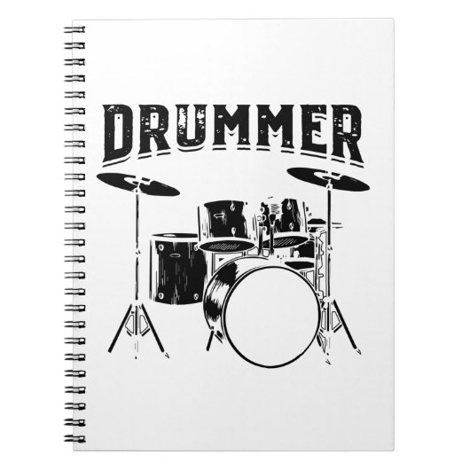 Drummer | Drums Musical Instrument Gift Idea Notitieboek (Voorkant)