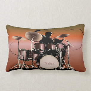 Drummer Drums set Pillow Kussen
