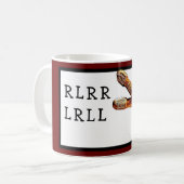 Drummer Drumstick Paradiddle RLRR Snare Drumming Koffiemok (Voorkant links)