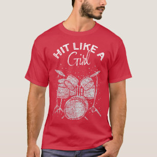 Drummer Drumstokken Drumstel T-shirt