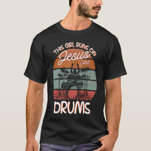 Drummer Drumstokken Instrument Drumstel T-shirt