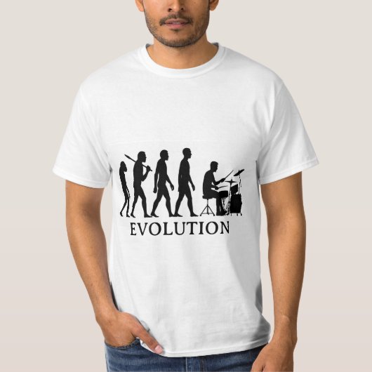 Drummer Evolution T-shirt (Voorkant)