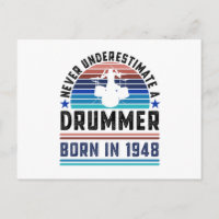 Drummer geboren 1948 80ste verjaardag Drumming Cad