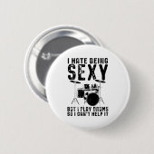 Drummer-Gezegden | Drummer Drums Gift Ronde Button 5,7 Cm (Voorkant /achterkant)