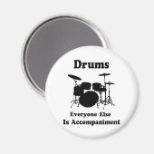 Drummer Gift Magneet (Voorkant / Achterkant)