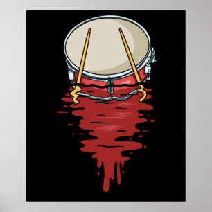 Drummer Gift Mannen Drumming Gifts Percussion Drum Poster