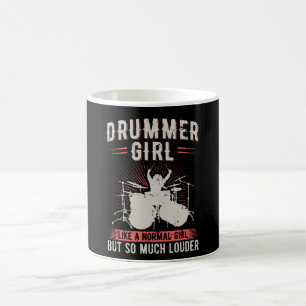 Drummer Girl  Drums Drummer Gift Koffiemok