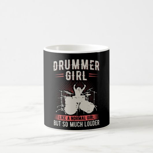 Drummer Girl| Drums Drummer Gift Koffiemok (Center)