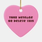 Drummer Girl Drumsticks  Roze siermiddel Keramisch Ornament (Achterkant)