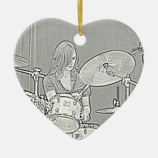 Drummer Girl Ornament (Voorkant)