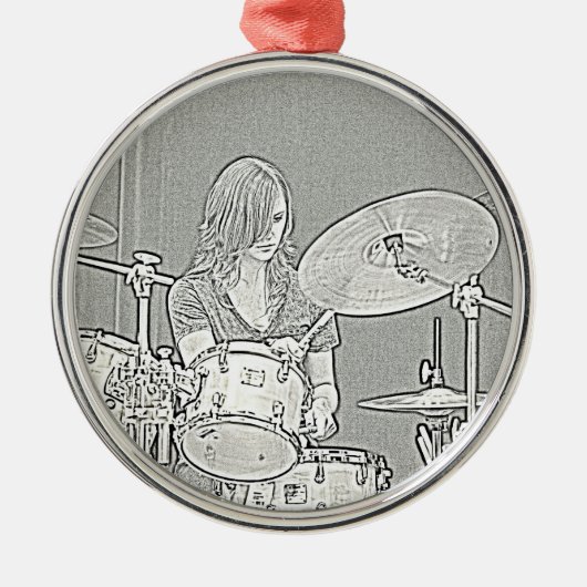 Drummer Girl Ornament (Voorkant)