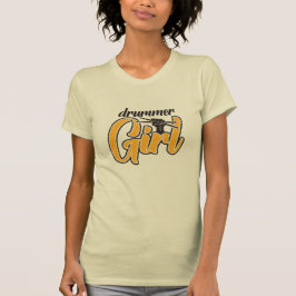 Drummer Girl Retro  T-shirt