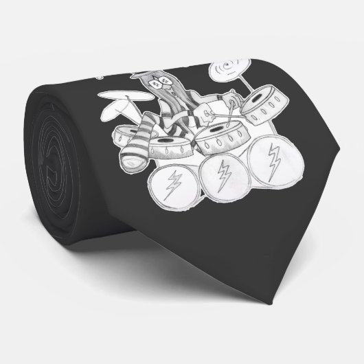 Drummer Guy Stropdas (Opgerold)