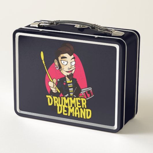 Drummer Guy with Drumsticks Design (Achterkant)
