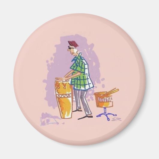 Drummer I magnet Magneet (Voorkant)