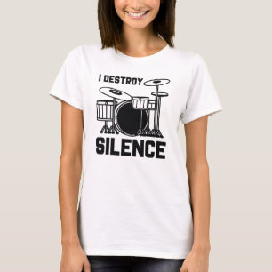 Drummer I Vernietig Stilte T-shirt