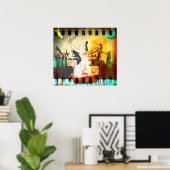 Drummer Kerel, Copyright karen J Williams Poster (Thuiskantoor)