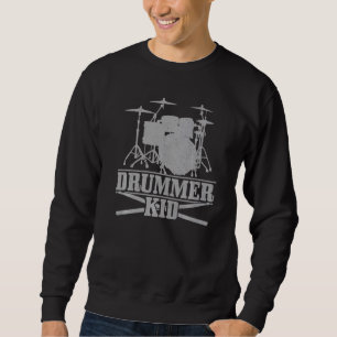 Drummer Kid Drum Sticks Drumming Vintage Drums Trui