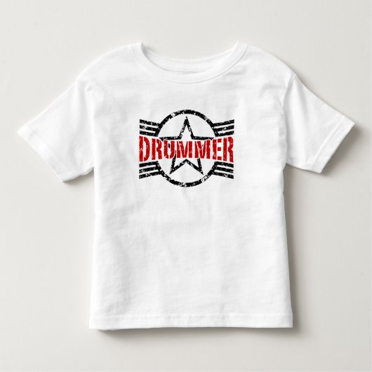 Drummer Kinder Shirts (Voorkant)