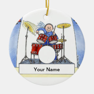 Drummer - Mannelijk Keramisch Ornament