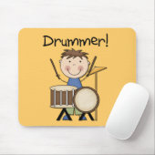 Drummer - Mannelijke overhemden en cadeautjes Muismat (Met muis)