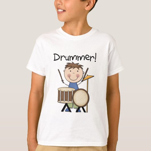 Drummer - Mannelijke overhemden en cadeautjes T-shirt (Voorkant)
