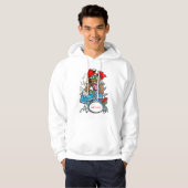 Drummer Mannen Basic - Geboste Sweatshirts Hoodie (Voorkant volledig)