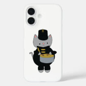 Drummer Marching Band Cat Black Gold Case-Mate iPhone Case (Achterkant)