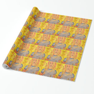 drummer meisjes rocksteen cadeaupapier