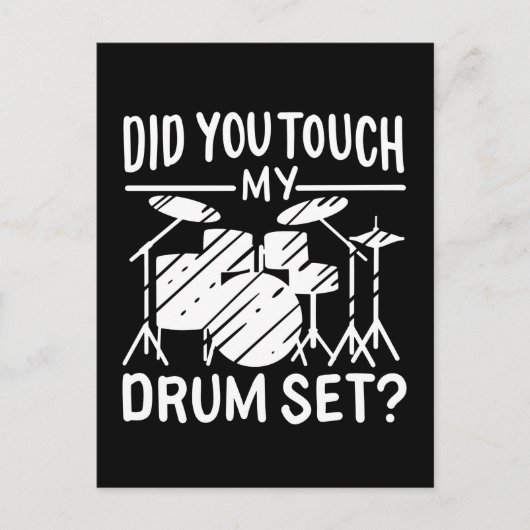 Drummer - Mijn drumset Briefkaart (Voorkant)