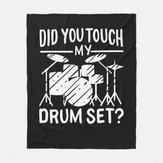 Drummer - Mijn drumset Fleece Deken (Voorkant)