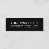 DRUMMER (mod-vierkanten) Mini Visitekaartje (Achterkant)