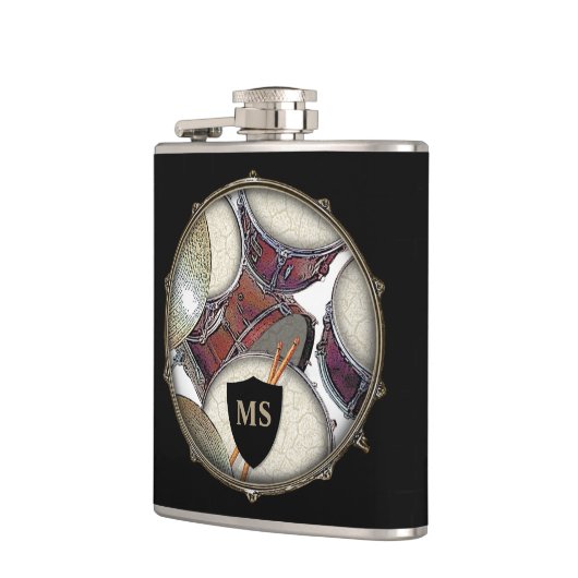 Drummer Monogram Snare Drum Kit Drumstick Musicus Heupfles (Links)