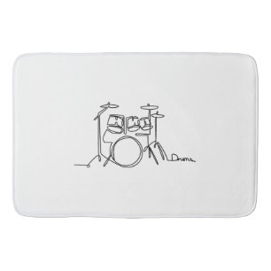 Drummer Music Design One-Line Drums Badmat