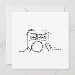 Drummer Music Design One-Line Drums Kaart