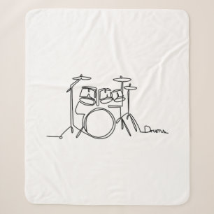 Drummer Music Design One-Line Drums Sherpa Deken