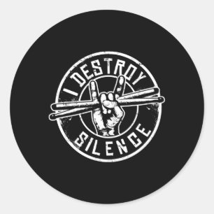 Drummer Musician Percussion Ronde Sticker