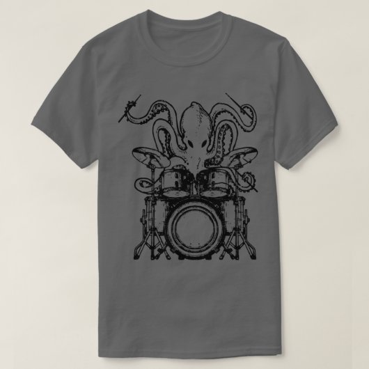 Drummer octopus drums cadeau t-shirt (Design voorkant)