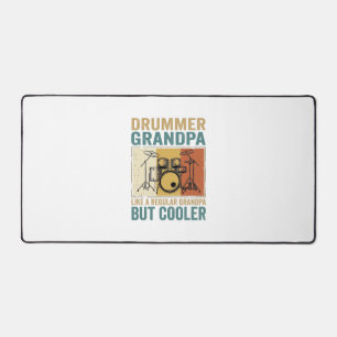 Drummer Opa Als een Gewone Opa Maar Cooler Bureaumat