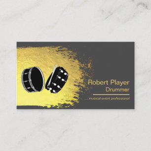 Drummer Percussionist Musical Event Drums DJ's Visitekaartje