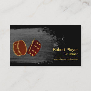 Drummer Percussionist Musical Event Drums DJ's Visitekaartje