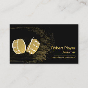 Drummer Percussionist Musical Event Drums DJ's Visitekaartje