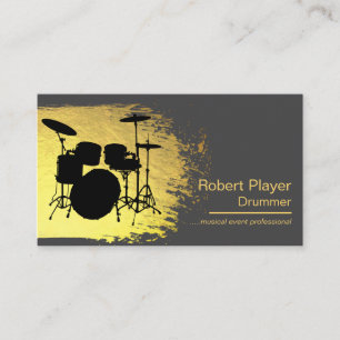 Drummer Percussionist Musical Event Drums DJ's Visitekaartje