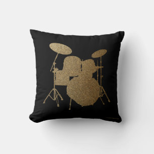 Drummer Pillow Rock & Roll Music Drumming Drum Kussen