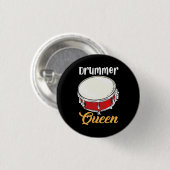 Drummer Queen Ronde Button 3,2 Cm (Voorkant /achterkant)