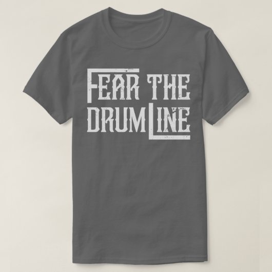 Drummer Retro Drumline Percussie Marching Band T-shirt (Design voorkant)