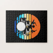 Drummer Retro  Legpuzzel (Horizontaal)